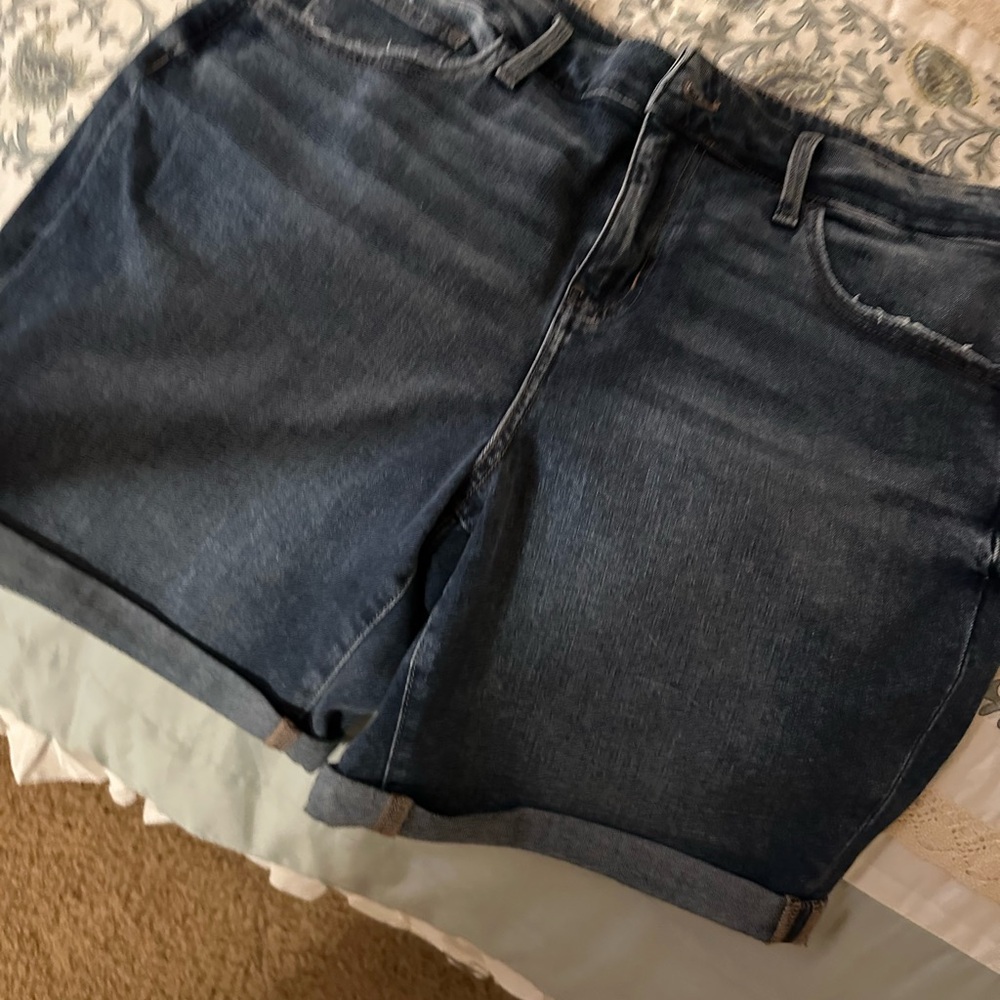 Maurices Dark Blue Women's Denim Shorts